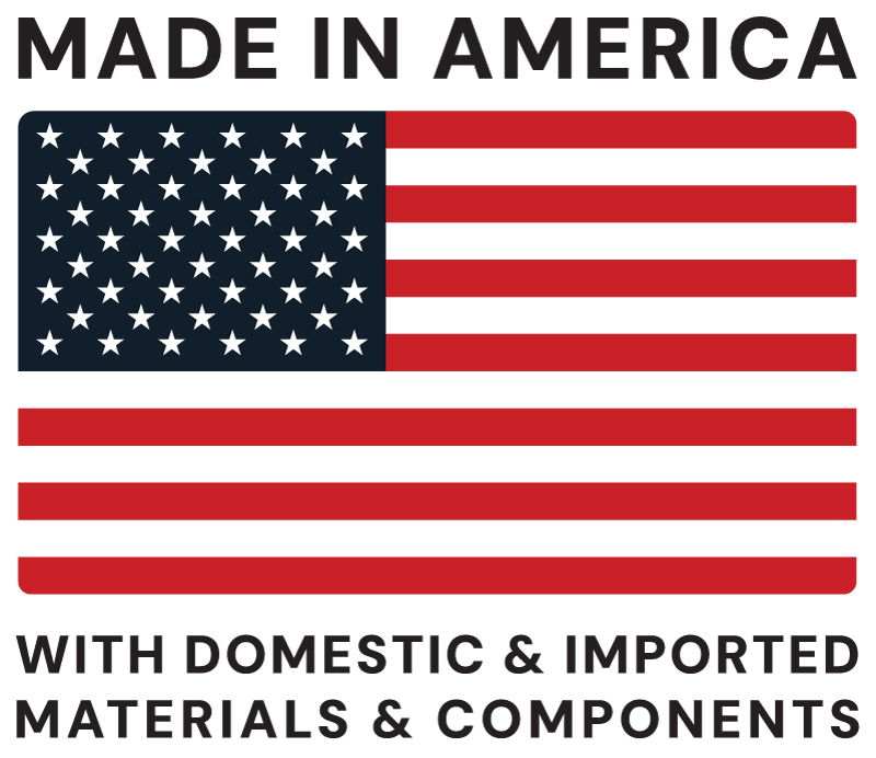 Made in America of a of domestic & foreign materials & components