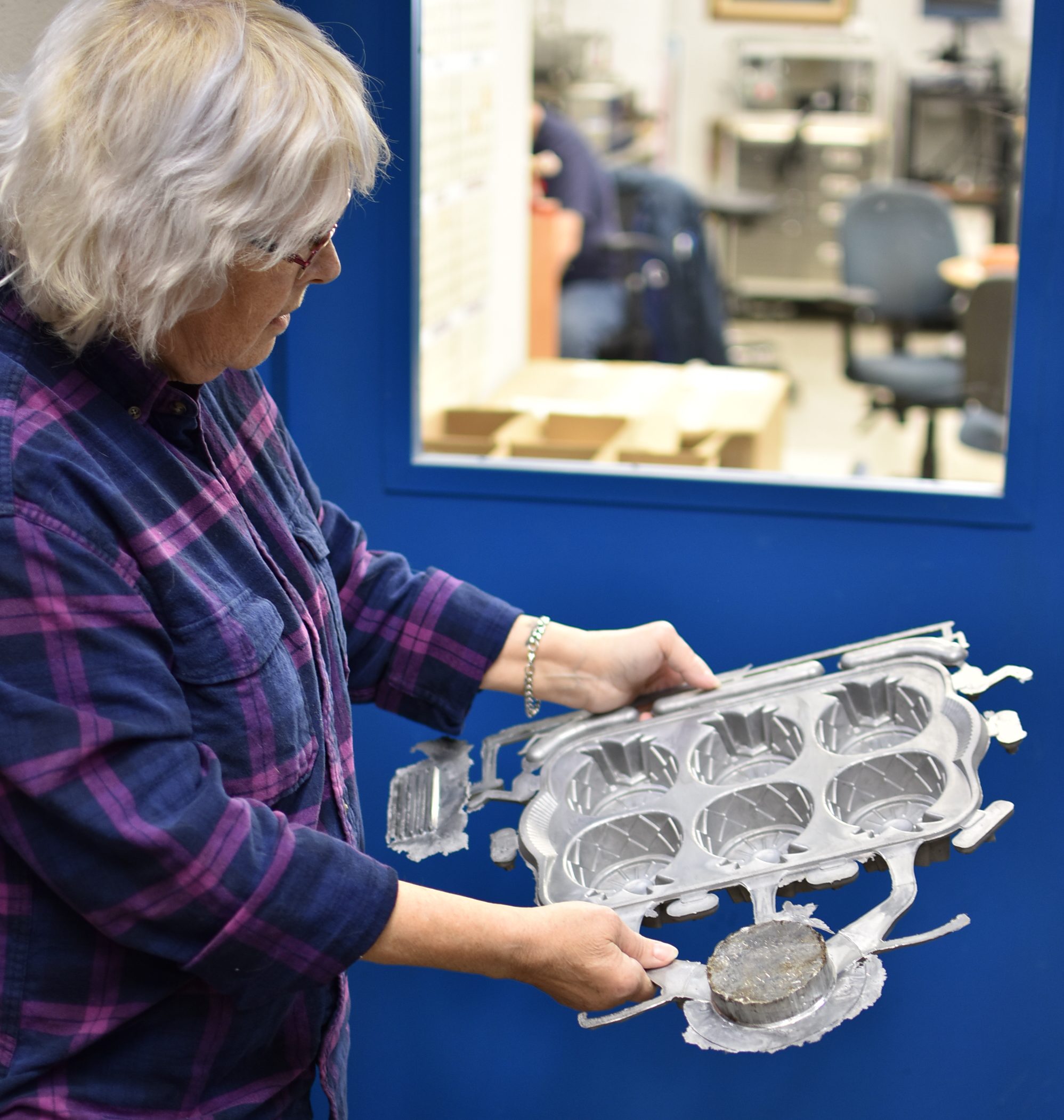Description: Madalyn with a mold