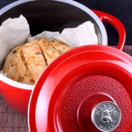 Gluten-Free Dutch Oven Cheddar and Beer Bread