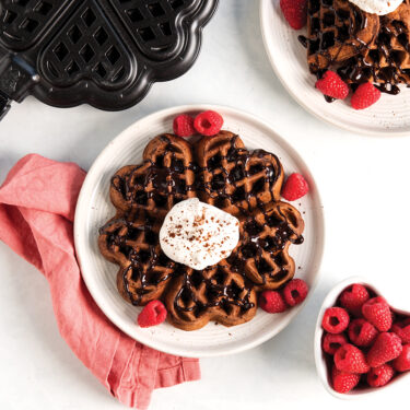 Visit Chocolate Heart Waffles Recipe