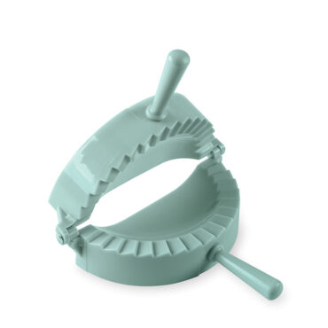 Nordic Ware aluminum pocket pie press with hinged design and crimped edges for sealing hand pies