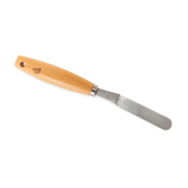 Nordic Ware angled icing spatula with stainless steel blade and natural beechwood handle