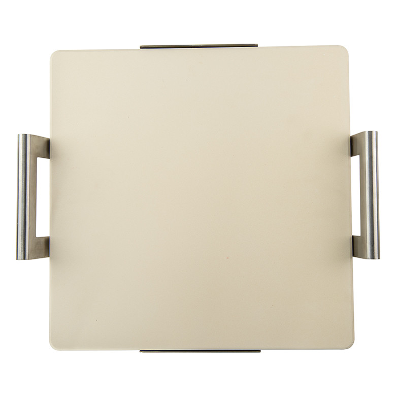 Deluxe Square Pizza Stone with Rack View 1