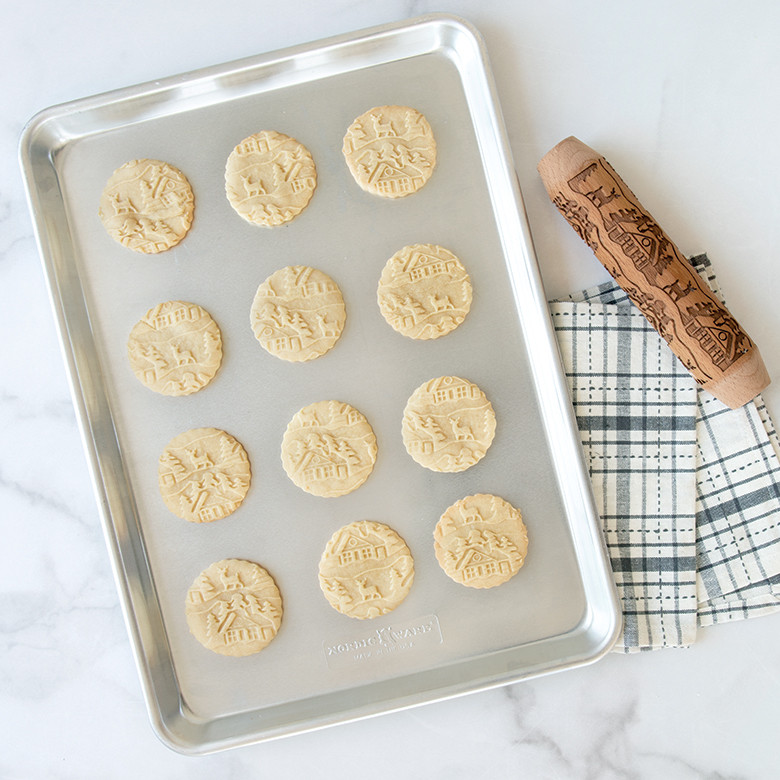 Woodland Cottage Embossing Rolling Pin View 2