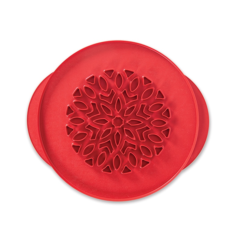 12 Inch Lattice & Hearts Reversible Pie Top Cutter View 1