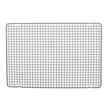 Nordic Ware extra large rectangular wire cooling grid with fine mesh pattern, gray finish