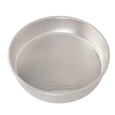 Nordic Ware Naturals aluminum round cake pan, 10-inch diameter with straight sides, natural silver finish