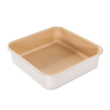 Nordic Ware aluminum square baking pan, 9-inch with nonstick coating and natural silver finish