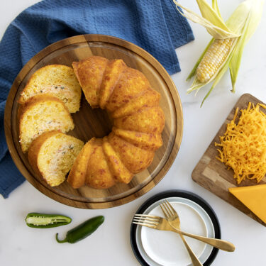Visit Cornbread Bundt with Savory Cheese Filling Recipe
