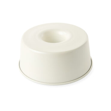 Nordic Ware aluminum angel food cake pan with center tube, glacier white exterior finish
