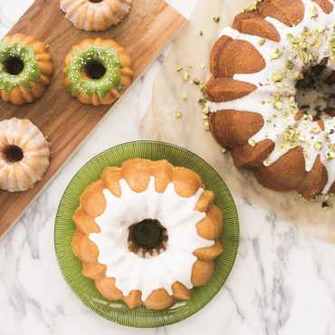 Nordic Ware cast aluminum Anniversary bundt pan with decorative fluted design, natural finish, 6-cup capacity