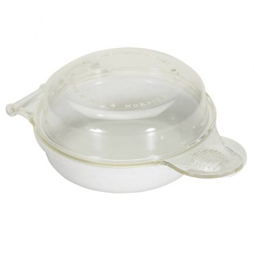 Nordic Ware aluminum breakfast pan with 6 round wells for eggs and muffins, natural silver finish