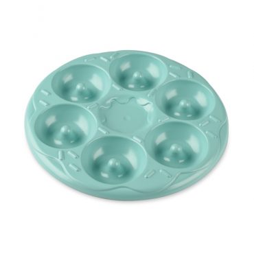 Nordic Ware aluminum donut bites baking pan with 12 mini donut cavities, natural silver finish
