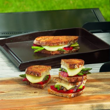 Visit Grilled Bell Pepper & Asparagus Sandwiches with Fontina Cheese Recipe