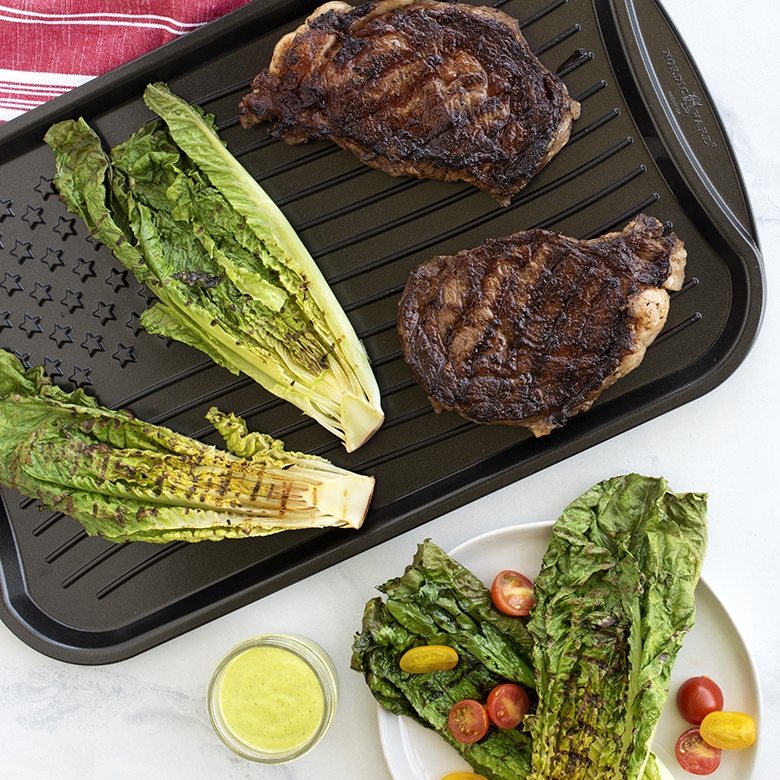 Visit Grilled Steak and Romaine Salad with Creamy Herb Dressing Recipe