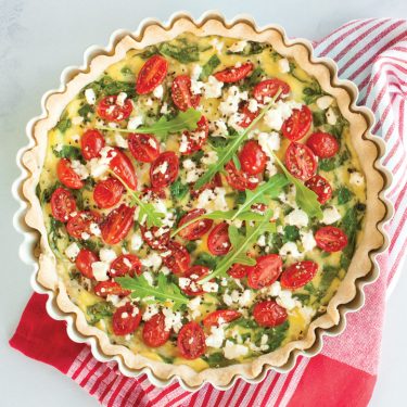Visit Spinach, Tomato, and Feta Quiche Recipe