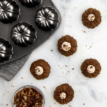 Visit Mini Pumpkin Pie Bundts with Chai Whipped Cream Recipe