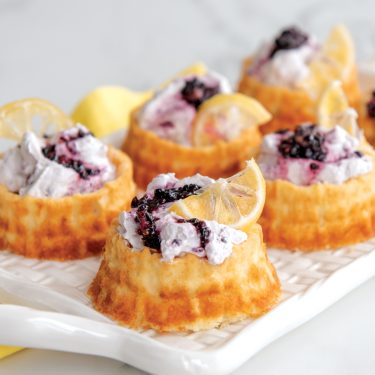 Visit Shortcake Baskets with Blackberry Lavender Whipped Cream Recipe