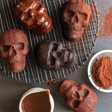 Visit Dark Chocolate Skull Cakes Recipe