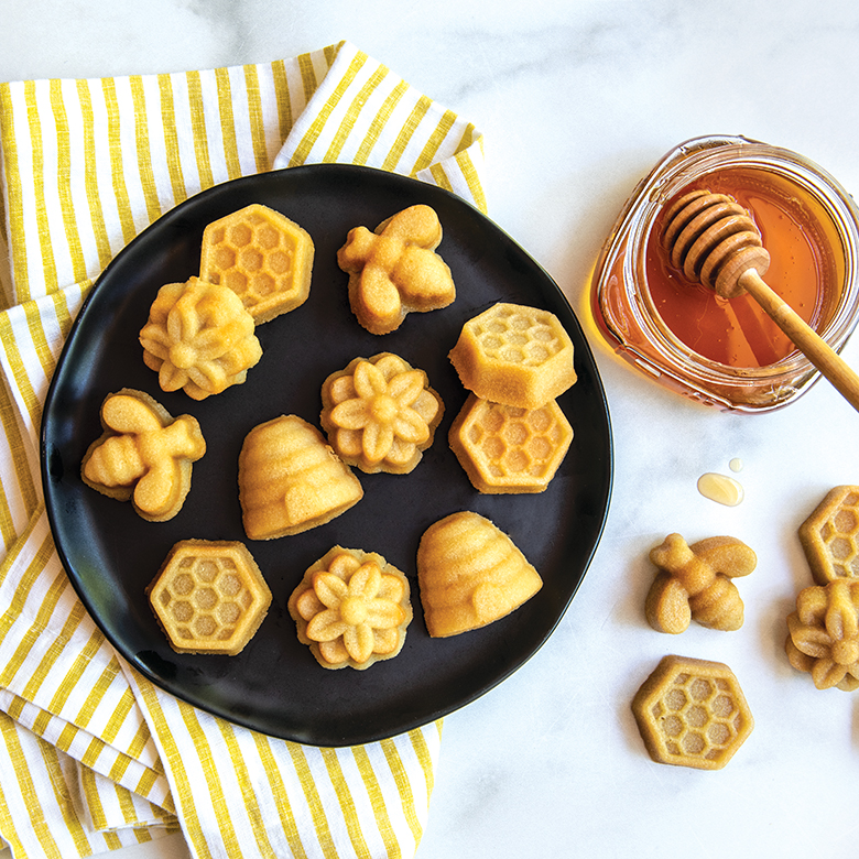 Visit Honey Chamomile Bee Cakelets Recipe