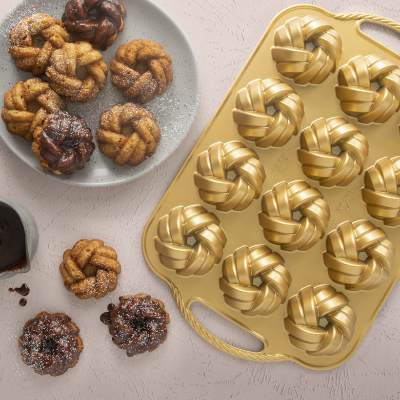 75th Anniversary Braided Mini Bundt® Pan View 2