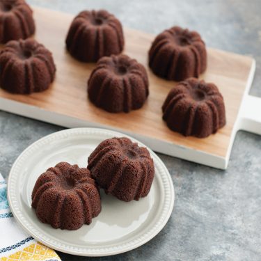 Visit Baby Bundt Brownies with Honeyed Cream Cheese Recipe
