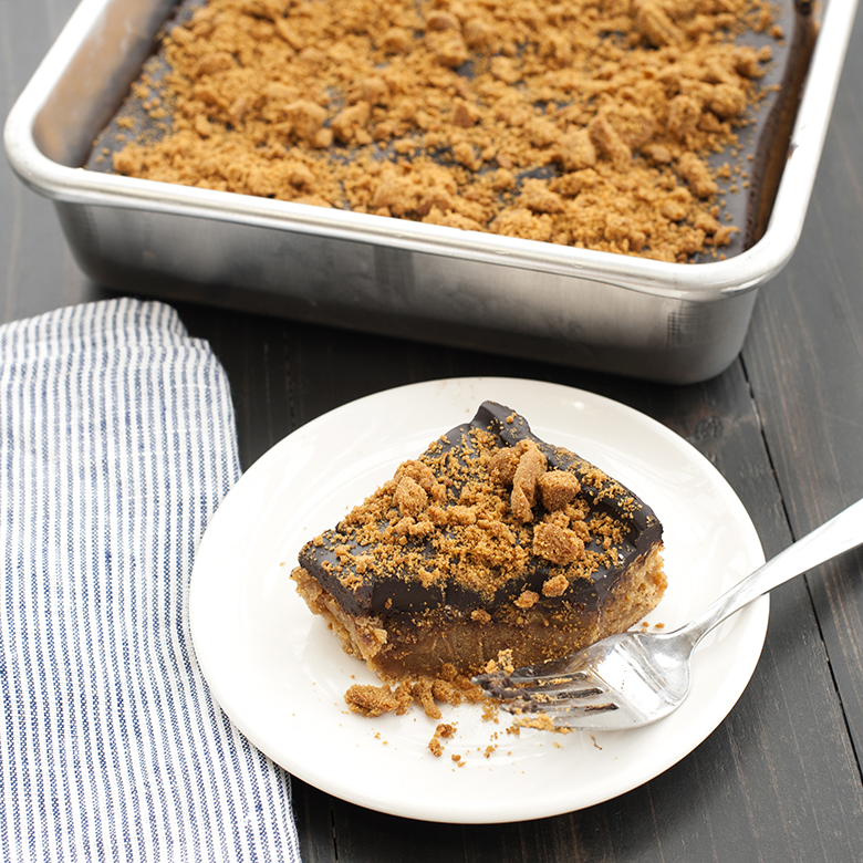 Visit Pumpkin Blondies with Espresso Chocolate Ganache and Gingersnap Crumble Recipe