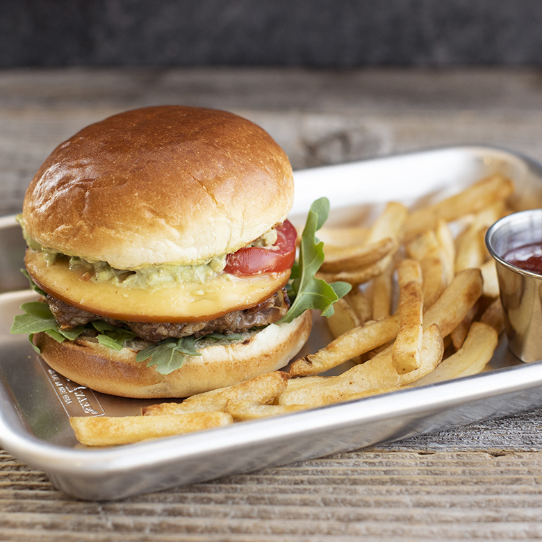 Visit Bacon Burger with Smoked Gouda and Avocado Shallot Spread Recipe