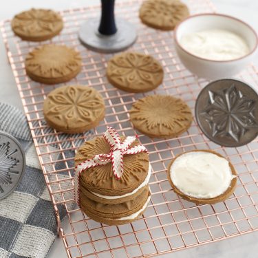 Visit Ginger Molasses Cookie Sandwiches with Orange Cream Cheese Filling Recipe
