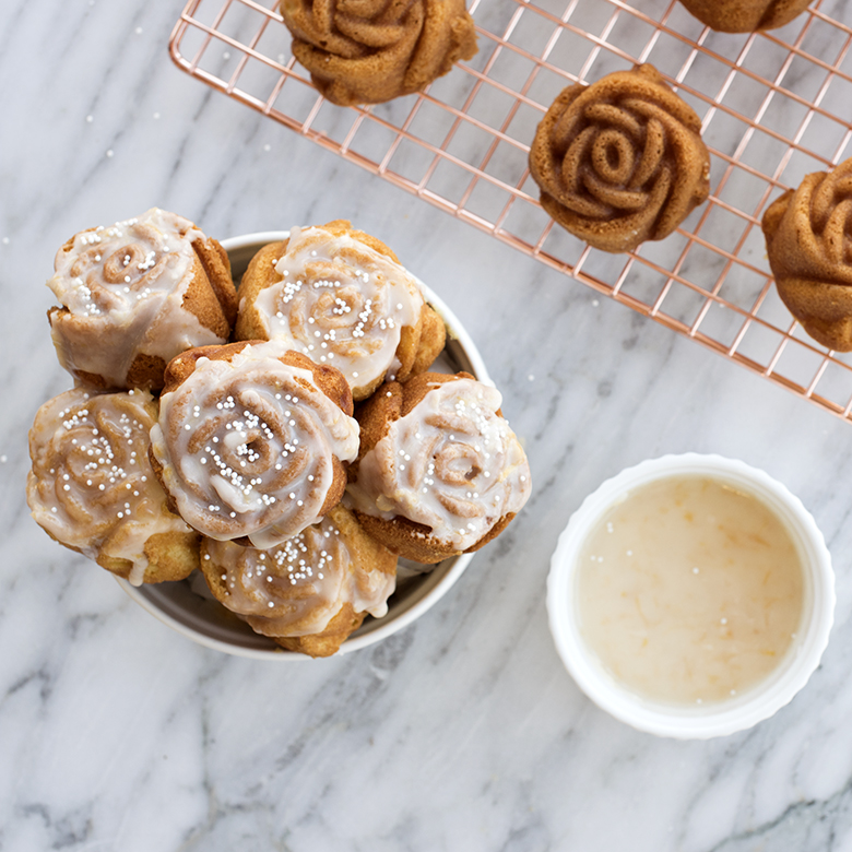 Visit Sweet Rose Cakelets with Grapefruit Glaze Recipe