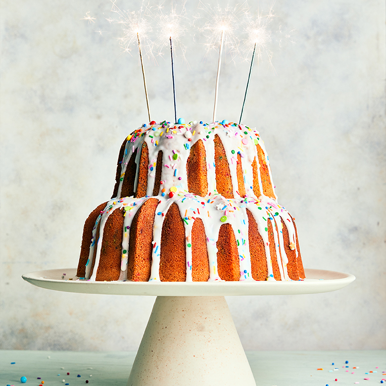 Visit Vanilla Celebrations Bundt with Confetti Glaze Recipe