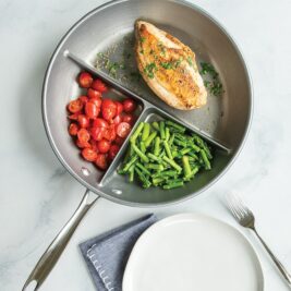 Got a Kid Who Won’t Eat “Sauce”? This Divided Frying Pan from Target Is a Game-Changer