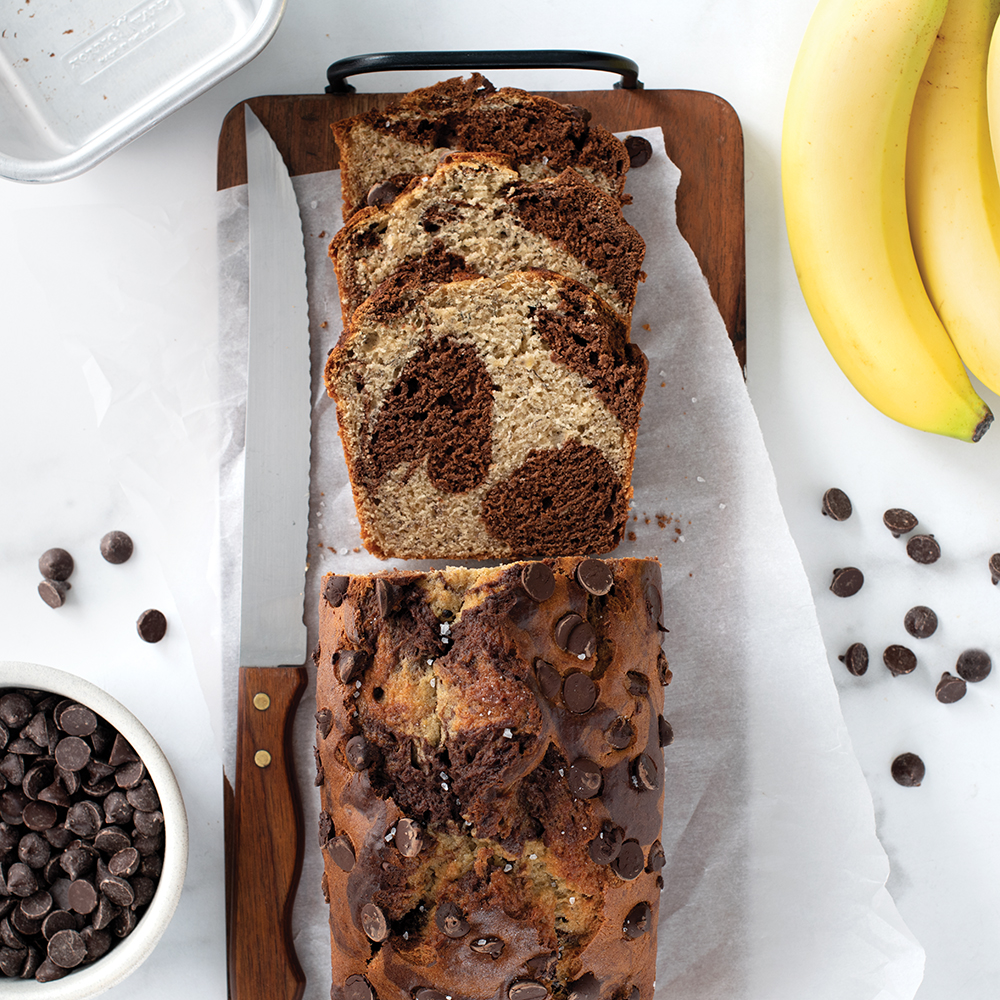 Visit Marbled Dark Chocolate Banana Bread Recipe