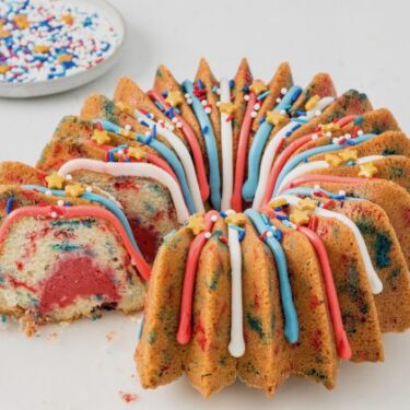 Visit Red, White & Blue Sprinkle Bundt Cake Recipe