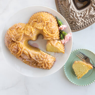 Visit Vanilla Floral Bundt Cake with Hibiscus Glaze Recipe