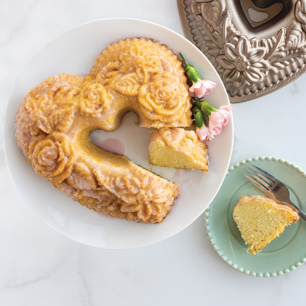 Visit Vanilla Floral Bundt Cake with Hibiscus Glaze Recipe