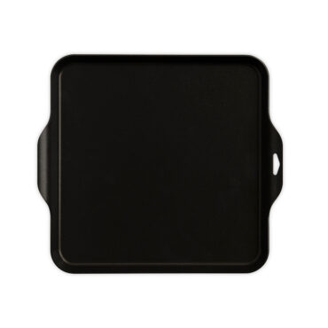 Nordic Ware Square Griddle King, black non-stick aluminum cookware with flat cooking surface and low rim