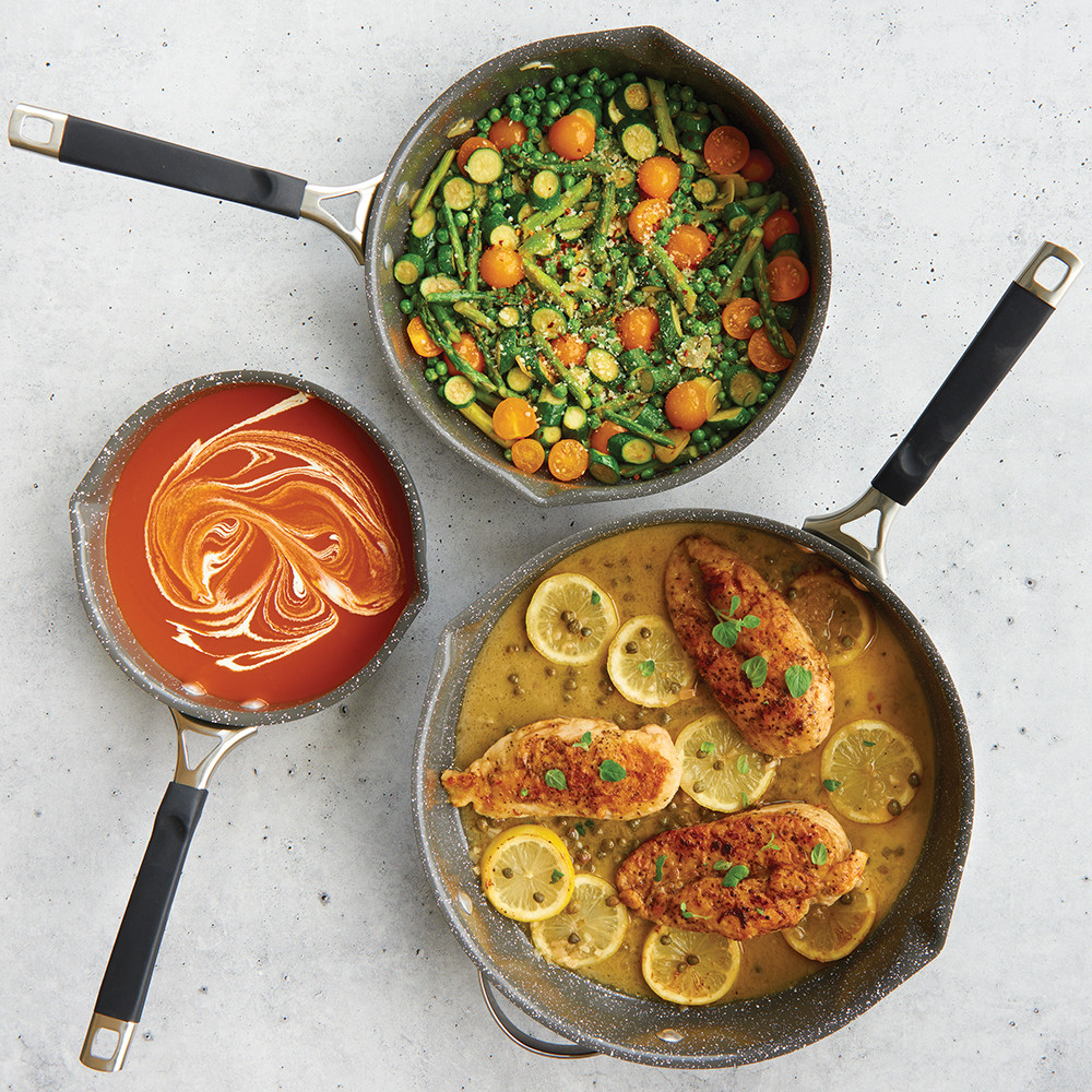 Verde Ceramic Nonstick Frying Pan Set View 2