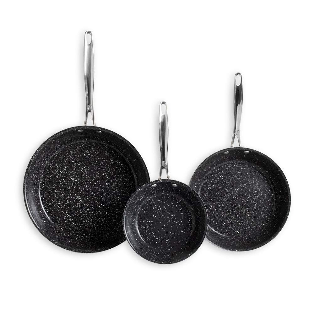 Basalt 3 Piece Frying Pan Set View 1
