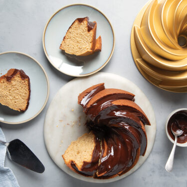 Visit Peanut Butter Banana Bundt Cake with Chocolate Glaze Recipe