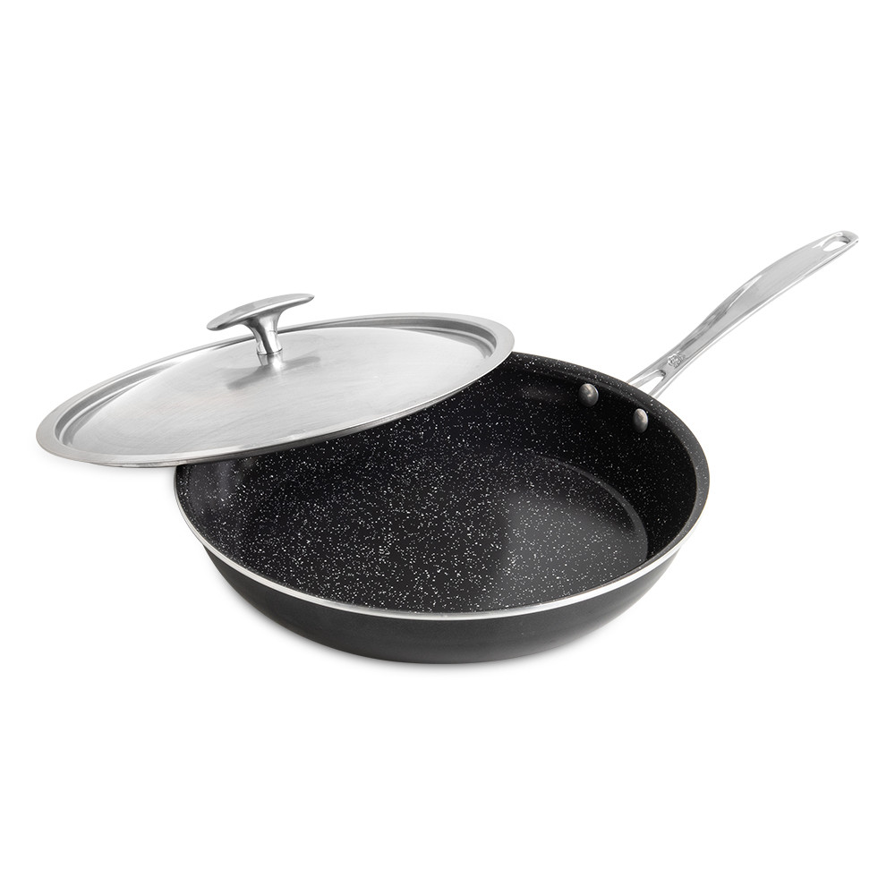 Basalt 2 Piece 12 Inch Sauté Skillet with Lid View 1