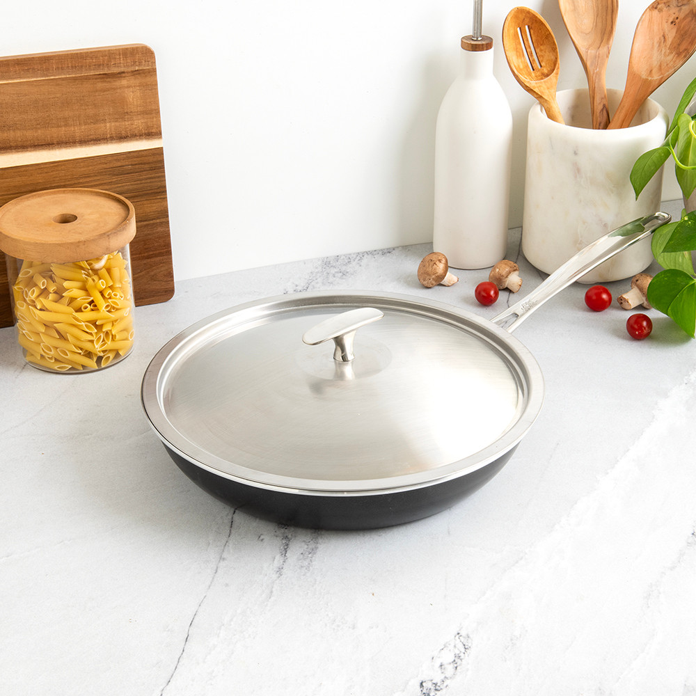 Basalt 2 Piece 12 Inch Sauté Skillet with Lid View 2