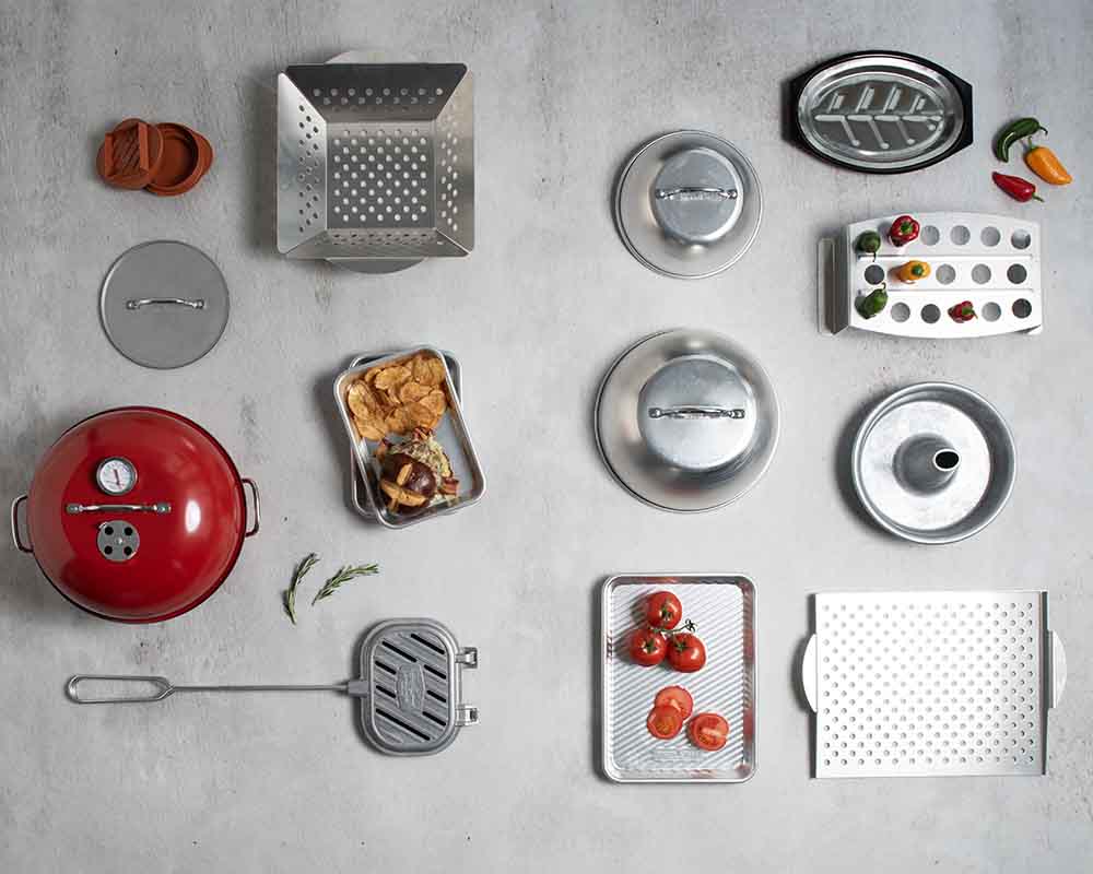 Group Image of Nordic Ware's Natural Aluminum Grilling Collection