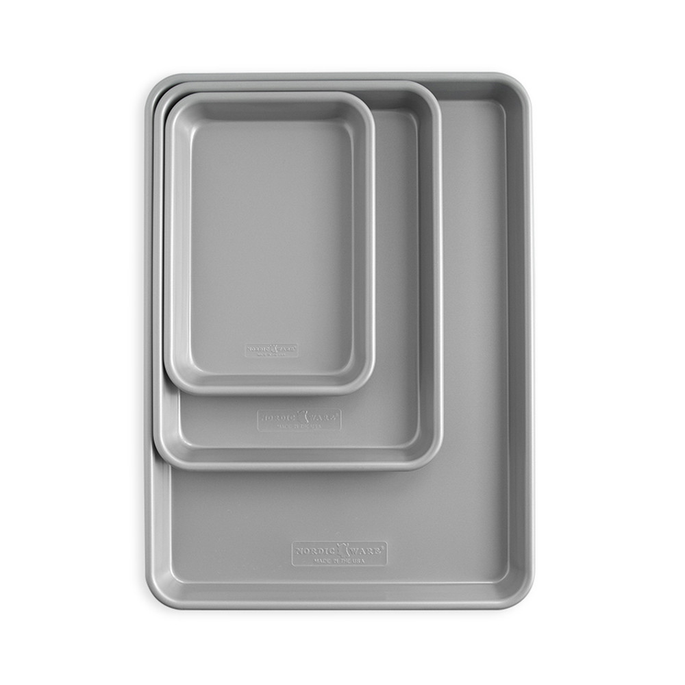 3-Piece Brilliant Bakeware Nonstick Sheet Pan Set View 1