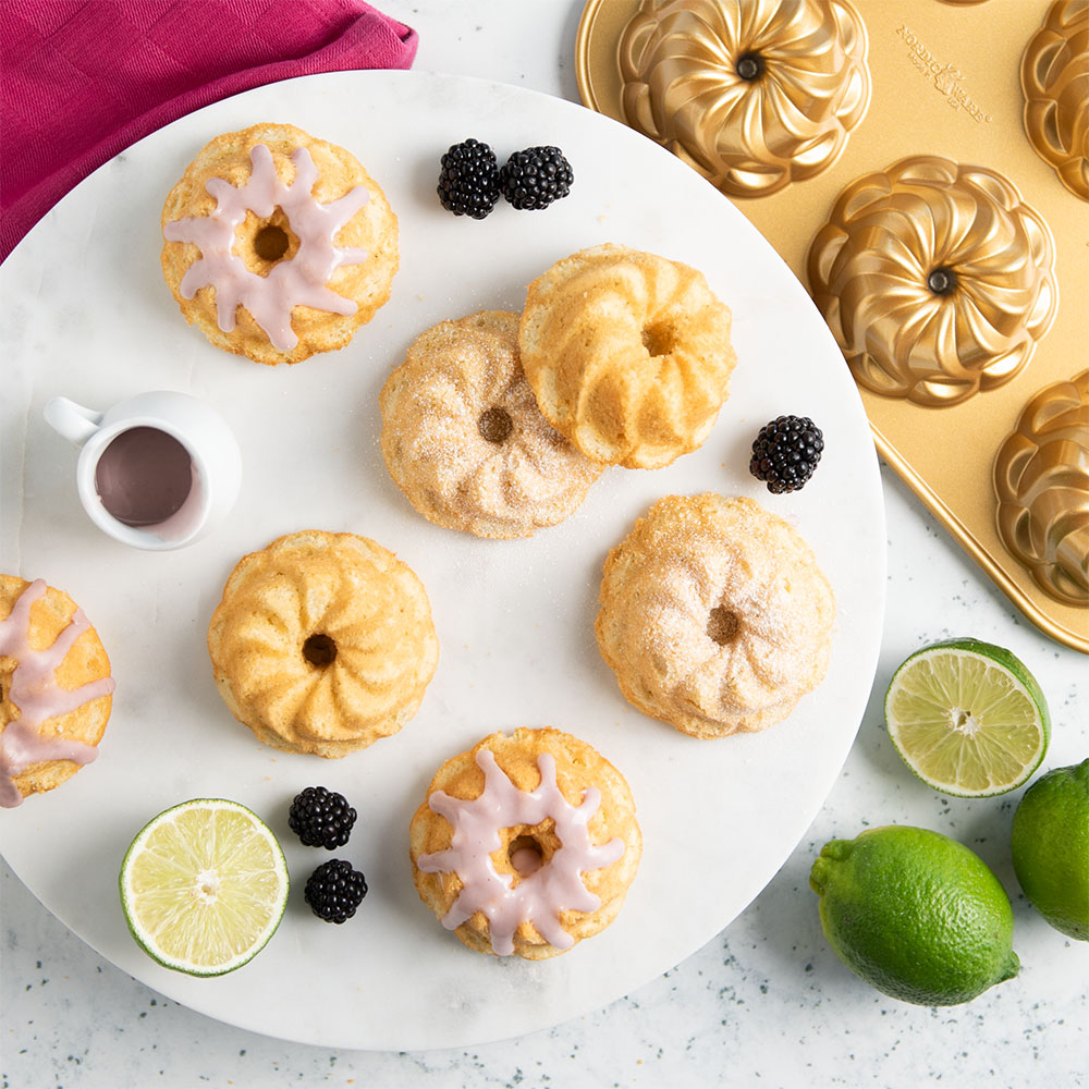 Visit Mini Lime Bundt Cakes with Blackberry Glaze Recipe