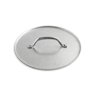Nordic Ware aluminum grill press with wooden handle, rectangular weighted design on white background