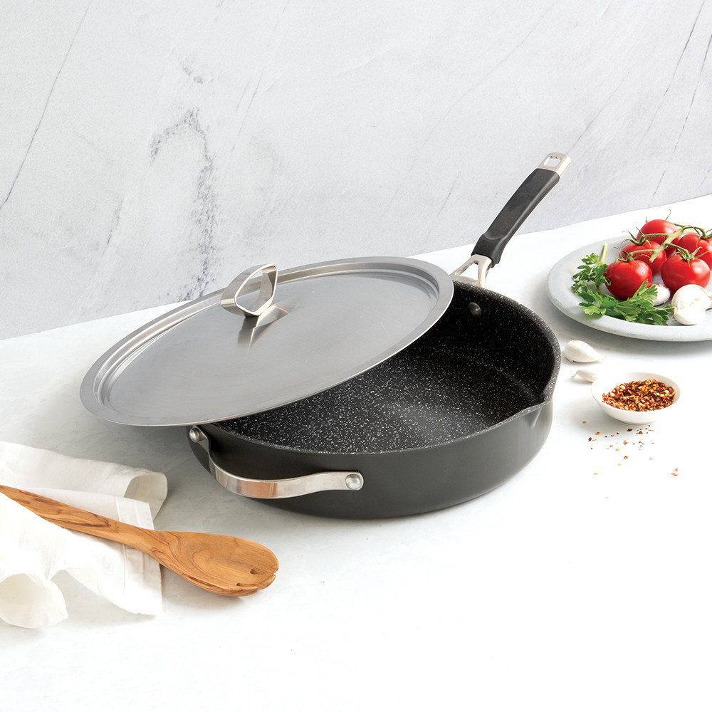 Verde 12 Inch Ceramic Nonstick Skillet and Lid View 2