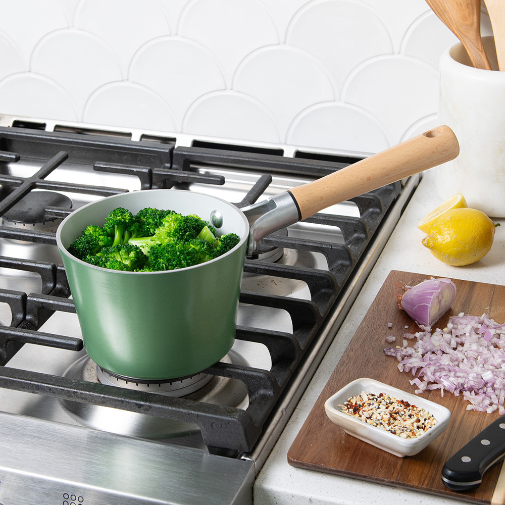 Cardamom Ceramic Nonstick 1.5 Qt. Saucepan