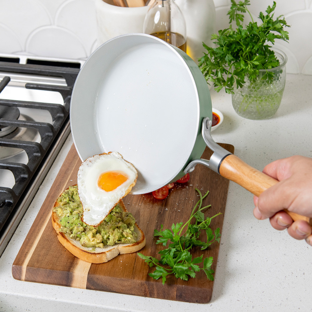 Cardamom Ceramic Nonstick 8 Inch Skillet