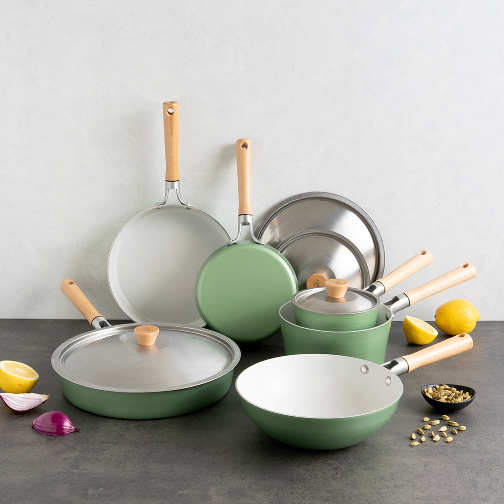 Cardamom™ 10 Piece Nonstick Pan Set with Lids View 2